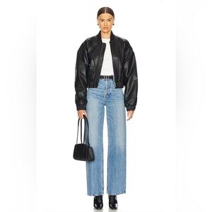 GRLFRND Sz 27 The Brooklyn Wide Leg High Rise Chelsea Market Colour Jeans NEW